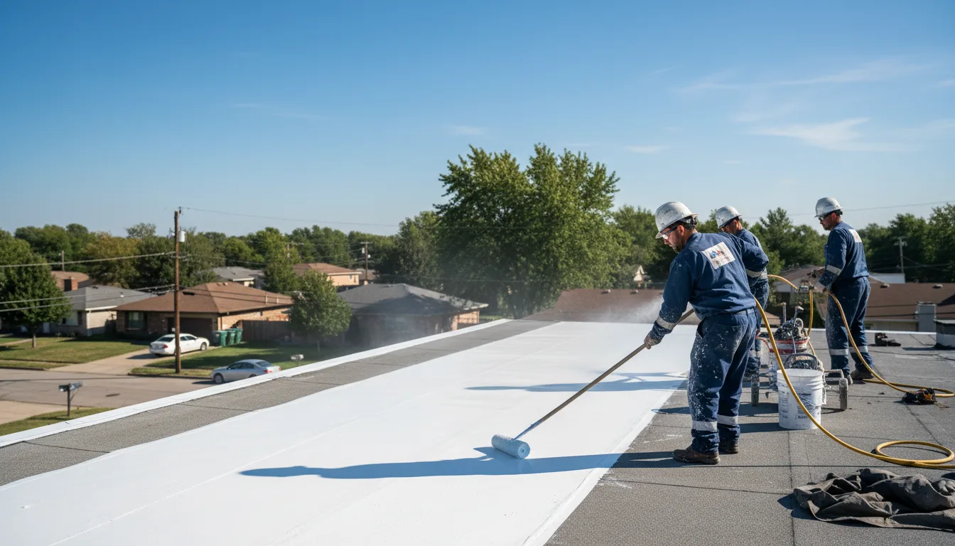 Commercial roof coating in Clark, MO near me